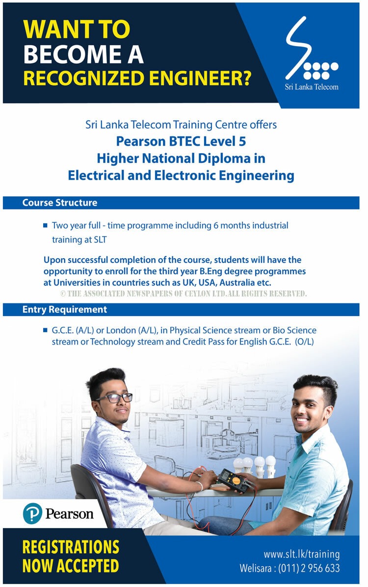 Higher National Diploma in Electrical & Electronic Engineering - Sri Lanka Telecom Training Centre